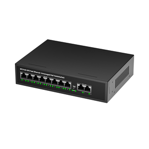 สวิตช์ PoE ประสิทธิภาพสูง 8 พอร์ต ความเร็ว 2.06Gbps รองรับอัปลิงค์ 2 พอร์ต 10/100Mbps กำลังไฟ 120W 48V RJ45 สำหรับระบบกล้องวงจรปิด - Product Image 4