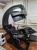 Modèle 320 Facilité la plus abordable Type confortable Bureau à domicile inclinable Zero Gravity Chair Workstation prend en charge jusqu'à 5 moniteurs
