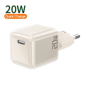 Cargador Rápido Super Mini Cube 2025, <span class=keywords><strong>EN</strong></span> 62368, Enchufe EU/KR, Colores Vibrantes, GaN, PD 20W, Puerto Único Tipo-C, QC3.0, PD3.0, para <span class=keywords><strong>iPhone</strong></span> y <span class=keywords><strong>AirPods</strong></span> - Product Image 4