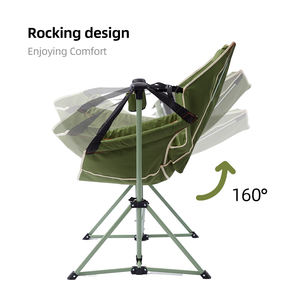 HOMFUL-<span class=keywords><strong>Hamac</strong></span> à bascule freestyle de fabrication cambodgienne, chaise de camping pliante à bascule - Product Image 2