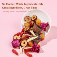 Thé au gingembre et au jujube au sucre brun premium 120g Sachets de thé Rose Longane Goji Bien-être quotidien pour femmes OEM Marque privée