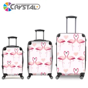 Customized Wholesale New Arrival Hard Side PC Luggage Sets 3 pcs Travel Trolley ABS Luggage