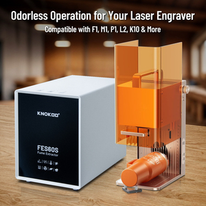 Extracteur de fumée laser de bureau mini OEM ODM avec tuyau de 60 mm, purificateur de fumée pour machine de gravure laser portable 5W 10W - Product Image 1
