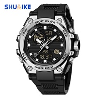 Montre de sport décontractée pour homme Mark Waffee, boîtier en alliage de zinc, design cœur, étanche, affichage à aiguilles quartz, tendance, multifonctionnelle