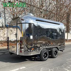 WECARE Camion De Comida BBQ Pizza Truck australischer Standard-Airstream Bar Catering-Lebensmittelanhänger mit komplettem Küchenausstattung