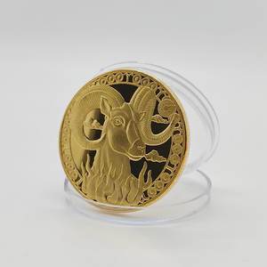 เหรียญที่ระลึกราศีไพ่ทาโรต์เหรียญนางฟ้านางฟ้านางฟ้านางฟ้านางฟ้าโชคดีชุบโลหะฝีมือหล่อ - Product Image 3