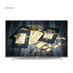 AImenpad 98 אינץ' UHD טלוויזיה 4K דק במיוחד LED טלוויזיה חכמה רשת מסך רחב WiFi ארון שחור זכוכית מחוסמת שימוש בבית מלון