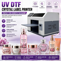 Imprimante UV DTF Reeleyin pour étiquettes en cristal, emballages cosmétiques, impression HD, imprimante à plat avec laminateur
