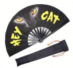 Abanico Plegable de Plástico Grande Personalizado al por Mayor, 33cm, con Logotipo Portátil Pintado, Estilo Musical - Product Image 4