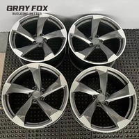 Ruedas de Carreras GRAYFOX Personalizadas en Gris Acero, 18, 19, 20 Pulgadas, 5x112, CB66.5, Ruedas Forjadas para AUDI A4 B6 B7 B8 B9 C7 A8 D3 S-Line