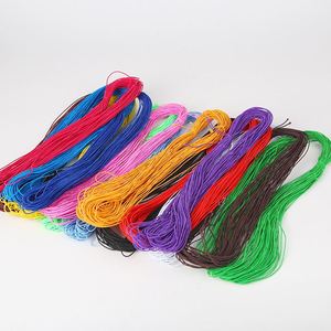Fil élastique perlé multicolore de 1 mm en gros pour la confection de bijoux DIY - Product Image 1