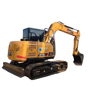 Miniexcavadora Sany SY75C de 7 toneladas, tipo oruga, con motor Yanmar, componentes principales: caja de cambios, motor, marca china, hidráulica, modelo 2019, en venta. - Product Image 1