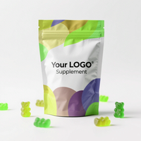 Complément alimentaire végétalien Super Greens en gommes pour adultes, marque privée, à base de spiruline, favorise la santé digestive, bonbons vitaminés