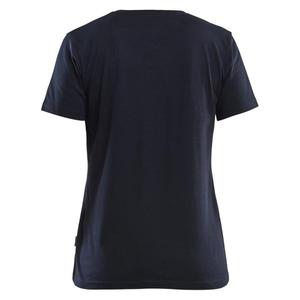 BLAKLADER - 940910428600S T-shirt femme grain et grind Bleu marine foncé-T-SHIRTS ET POLO DE TRAVAIL EAN 7330509947180 - Product Image 3