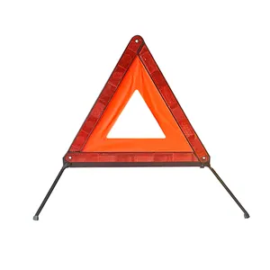 Katlanabilir güvenlik üçgen yol kenarı acil araç kiti yansıtıcı üçgen reflektör ile saklama kutusu