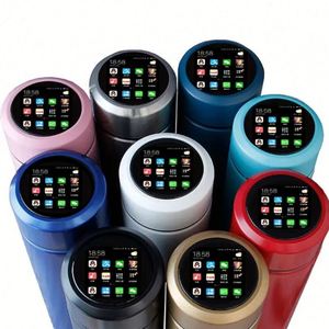 Bouteille d'eau sport en acier inoxydable à double paroi de 500 ml, réutilisable, isolée sous vide, pour boissons chaudes et froides, utilisation en salle de sport, pour adultes, en plein air - Product Image 1