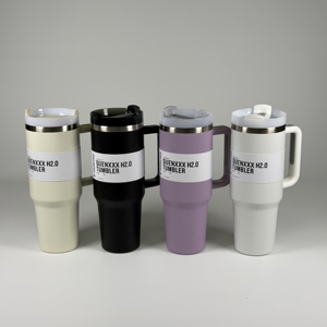 Vente en gros du célèbre gobelet H2.0 pour Stanley avec poignée, 40 oz, en acier inoxydable à double paroi, avec paille, pour l'extérieur - Product Image 3