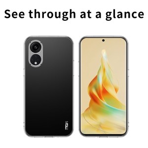 Custodia per telefono in TPU trasparente con protezione per fotocamera MOFI per Oppo Reno 8 <span class=keywords><strong>9</strong></span> <span class=keywords><strong>T</strong></span> A97 A17 A58 A1 Pro Realme V20 custodia per telefono dropshipping - Product Image 3