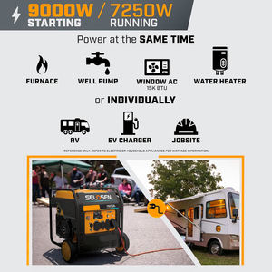 Gerador Portátil de Gasolina SELOSEN 9KW Gerador de Energia Elétrica Gerador de Gasolina para Pequenas Construções - Product Image 4