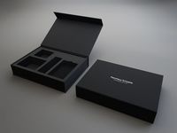 Grande boîte personnalisée simple et élégante à 3 mèches avec aimant pour bougie Emballage de haute qualité Boîte
