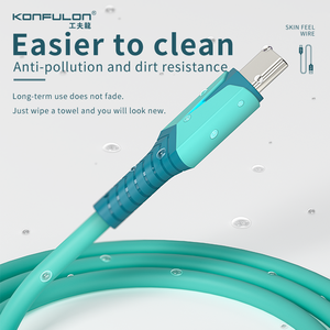 Konfulon Chất Lượng Cao Với Bao Bì 1M 3ft TPE 2.4A Loại C <span class=keywords><strong>USB</strong></span> Cáp Dữ Liệu Nhanh Chóng Sạc Cáp Cho <span class=keywords><strong>Android</strong></span> Điện Thoại Di Động - Product Image 2