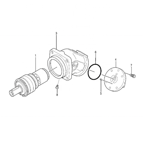 Excavator ZX670LC-5G ZX650LC-3 Fan Motor 4643192 for Hitachi
