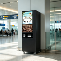 Machine à café automatique « du grain à la tasse » pour employés satisfaits, boissons chaudes/froides avec glaçons