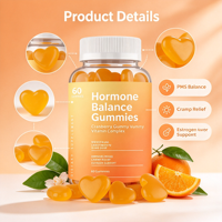 Équilibre Hormonal pour Femmes Flo & PMS – Bonbons Gommeux Ashwagandha Complexe Vitaminique – Soulagement des Crampes Menstruelles pour Adultes