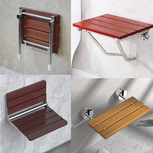 הסיטונאי oem קישוטי מקלחת מושב קיר רכוב סגסוגת אלומיניום מקלחת כיסא אמבטיה עבור קשישים נכים - Product Image 4