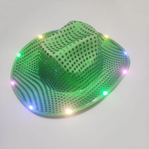 Topi Koboi LED Payet Baru UL4200A, Populer, Banyak Warna, untuk Kembali ke Sekolah, Penampil Dewasa - Product Image 3