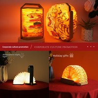 Lampe de chevet portable en papier artisanal JIATAO ZM-STD – Cadeau créatif pour réunions d'entreprise et événements annuels – Vente en gros