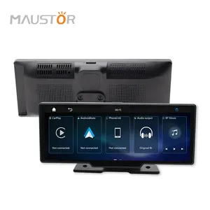 Maustor New Arrival 10.26 Inch Android Auto Carplay Car DVD Player With IPS Screen Supports WiFi/BT/TF Card Features Car Radio