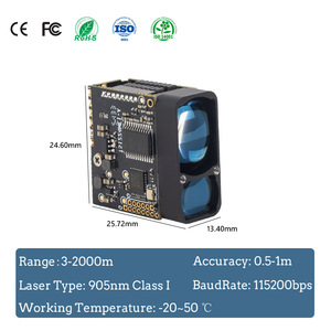 Meskernel ts1224 2000m Độ chính xác cao Laser khoảng cách Mô-đun cảm biến 905nm TTL UART <span class=keywords><strong>Long</strong></span> <span class=keywords><strong>Range</strong></span> Finder cho UAV săn bắn các thiết bị - Product Image 2