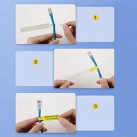 D11/D110 Offre Spéciale étiquette thermique autocollants étiquettes transparentes bandes rouleaux de papier câble blanc câbles de couleur pour bureau maison câble
