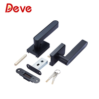 Cerradura de Puerta Inteligente Digital con Huella Dactilar Biométrica Comercial Deve, Electrónica, para Interiores, Central, Negra, Magnética, de Vidrio, Tuya