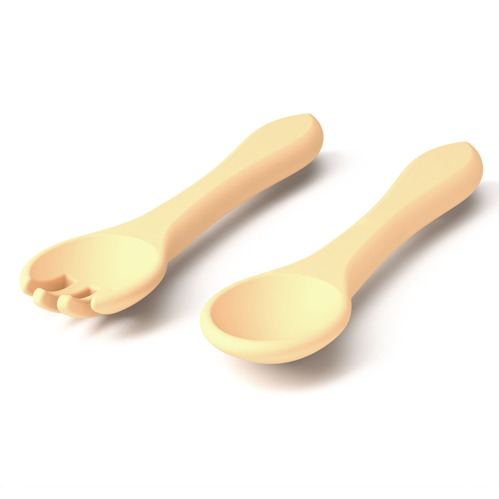 Ensemble spatule et fourchette [Jaune]
