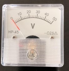 แอมป์มิเตอร์แบบแผงหน้าปัดทรงสี่เหลี่ยมผืนผ้า ชนิดขดลวดเคลื่อนที่ รุ่น MU-45 ขนาด 59*52 มม. - Product Image 3