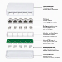 Switch Ethernet rapide non géré 5 ports 10/100 Mbps, boîtier plastique, adapté aux caméras IP de vidéosurveillance