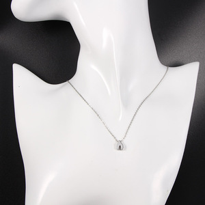Collier en acier inoxydable plaqué or 18K, polissage miroir, en acier inoxydable, pour femmes, souhait en os - Product Image 3
