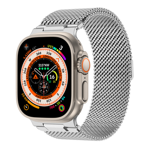 Bracelet de montre en maille milanaise de style armure, en acier inoxydable robuste, pour Apple Watch Series 10 9 8 Ultra <span class=keywords><strong>2</strong></span> - Product Image 6