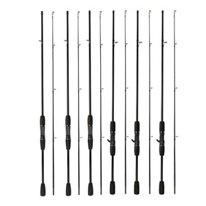 1.65m 1.8m 2.1m 2 section EVA <span class=keywords><strong>pas</strong></span> <span class=keywords><strong>cher</strong></span> eau douce fibre de verre ultra-léger basse coulée filature cannes <span class=keywords><strong>à</strong></span> <span class=keywords><strong>pêche</strong></span> - Product Image 1