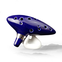 12 trous Ocarina bleu céramique Alto C légende d'Ocarina flûte instrument de musique traditionnelle chinoise
