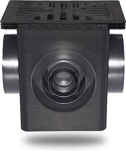 Filtres à débris pour caniveaux de drainage extérieurs 12'' <span class=keywords><strong>Kit</strong></span> de <span class=keywords><strong>bassin</strong></span> de récupération pour aménagement extérieur avec panier à débris et grille Caniveau de drainage carré - Product Image 3