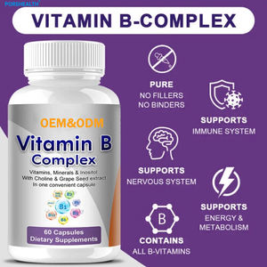 <span class=keywords><strong>C</strong></span>ápsulas <span class=keywords><strong>de</strong></span> Complejo <span class=keywords><strong>de</strong></span> <span class=keywords><strong>Vitamina</strong></span> B con Minerales, Inositol, Colina y Extracto <span class=keywords><strong>de</strong></span> Semilla <span class=keywords><strong>de</strong></span> Uva, Apoyo para los Nervios y la Energía, OEM/ODM - Product Image 2