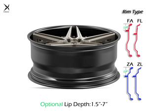 Ruedas forjadas personalizadas de 19 y 20 pulgadas para <span class=keywords><strong>BMW</strong></span> M2, diseño de cinco radios, nueva condición, 40mm ET 25mm, rendimiento compensado, ruedas de 2 piezas - Product Image 3