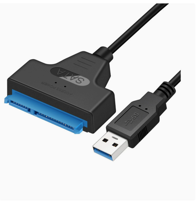 Universal SATA to USB 3.0 Adapter Cable for Laptops with USB 2.0 or 3.0 Ports, External Hard Drive Data Cable, Easy-drive Cable.