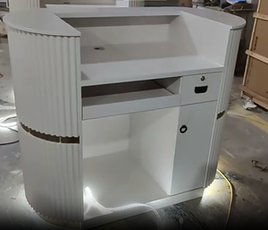 Mostrador de Caja de Alta Calidad para Clínica Pequeña Moderna de Lujo, Mostrador de Recepción para Salón de Belleza, Mostrador de Caja para Boutique - Product Image 3