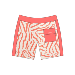 Boardshorts de tela ecológicos personalizados, pantalones cortos de playa de secado rápido elásticos de 4 vías, pantalones cortos de tabla de <span class=keywords><strong>surf</strong></span> para hombres - Product Image 4