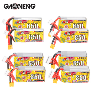 แบตเตอรี่ลิโพ GNB 2S 3S 4S 6S สำหรับโดรน ความจุ 650mAh 850mAh แรงดัน 7.6V <span class=keywords><strong>11.4V</strong></span> 15.2V 22.8V 120C พร้อมหัวต่อ XT30 สำหรับโดรน FPV เฮลิคอปเตอร์ เครื่องบิน - Product Image 1