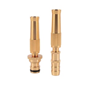 Brass <b>Quick</b> <b>Connector</b> Spray Nozzle Water Gun Brass High Pressure Direct Spray Hose Adjustable Pressure Garden Sprinkler - Product Image 1